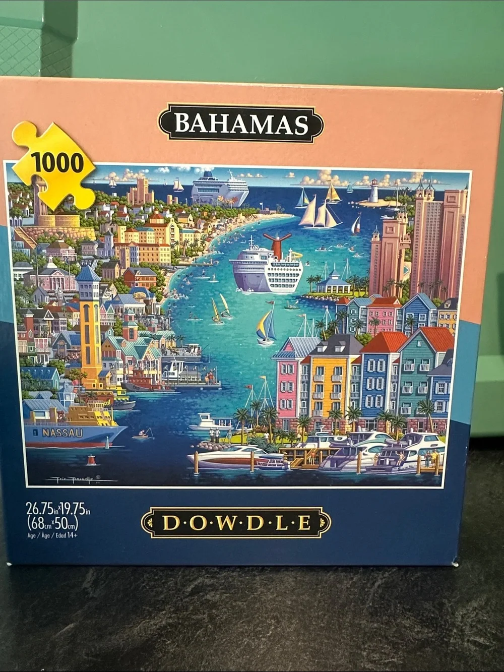 1000-Piece Jigsaw Puzzle - Bahamas - Blue